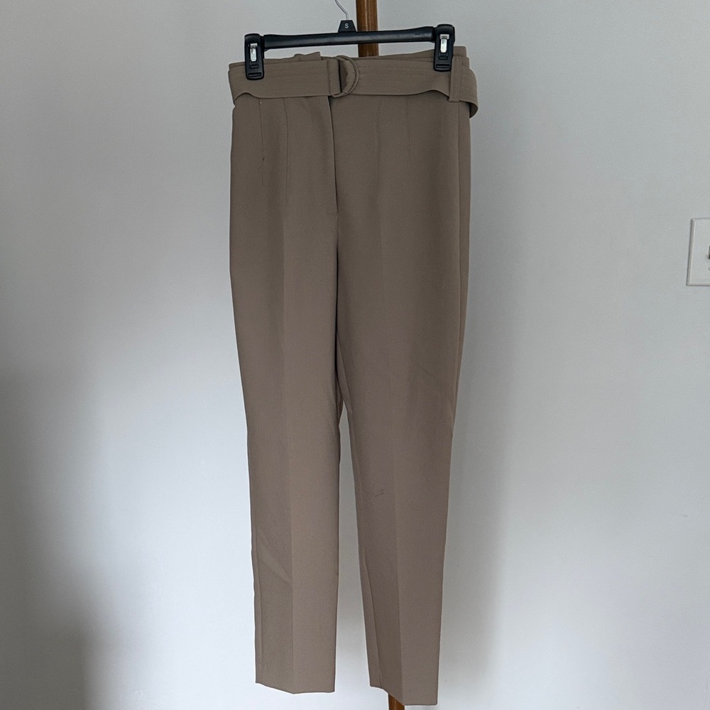 LAST CHANCE ✨ MNG Mango Trousers Slacks Dress Pants for Women Tan Khaki